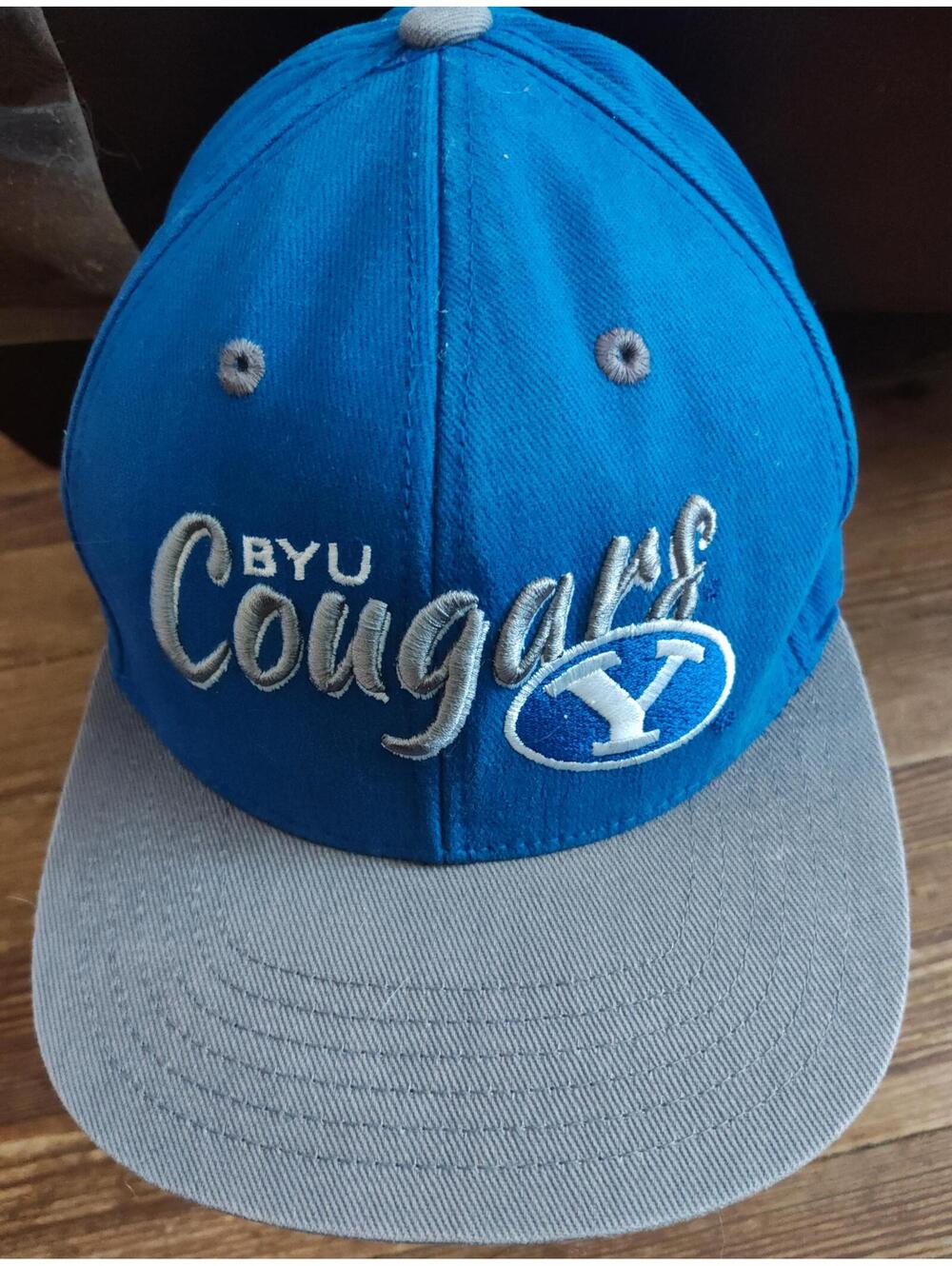 BYU cougars hat - captivating headware - adj - gray/blue EUC